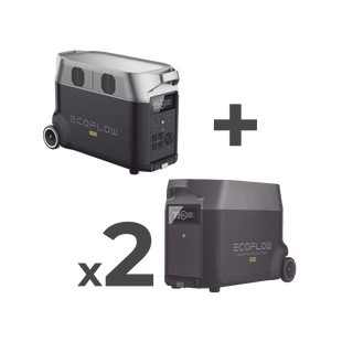 Estación de Energía Portátil DELTA PRO 3600Wh Litio LFP / 5 AC 3600W (7200W Pico) / 2 USB-C 200W / Capacidad para Aumentar Respaldo / Cargador de Coche 10A a 12.6V / Conectividad WiFi y Bluetooth (App) / Carga Solar 1600W Ma