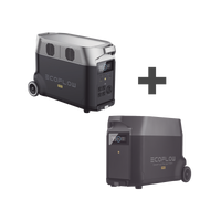 Kit de Estación de Energía Portátil 3600Wh + Batería Externa 3600Wh (7200Wh)