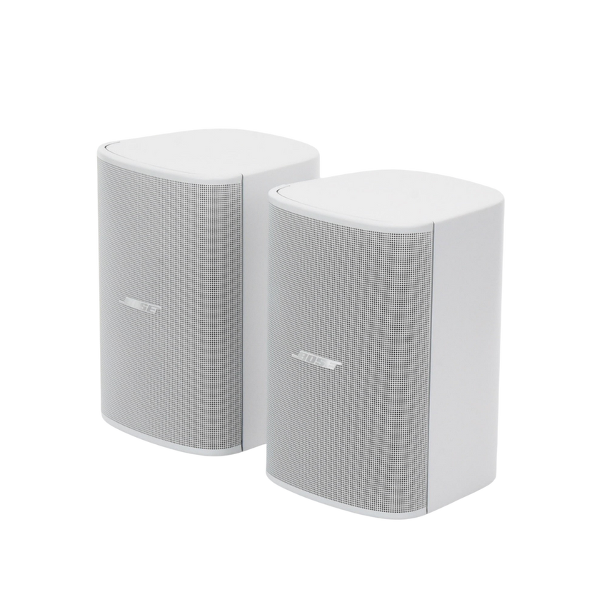 Par de Altavoces de Pared | DesignMax | 5in | 70/100V | 8ohms | Blanco | Exterior