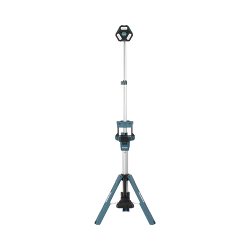 Lampara con Torre para Iluminación Inalambrica con tres Cabezales Multidireccionales , se extiende hasta 2.2 metros, Utiliza batería LXT® Litioâ??Ion de 18V.