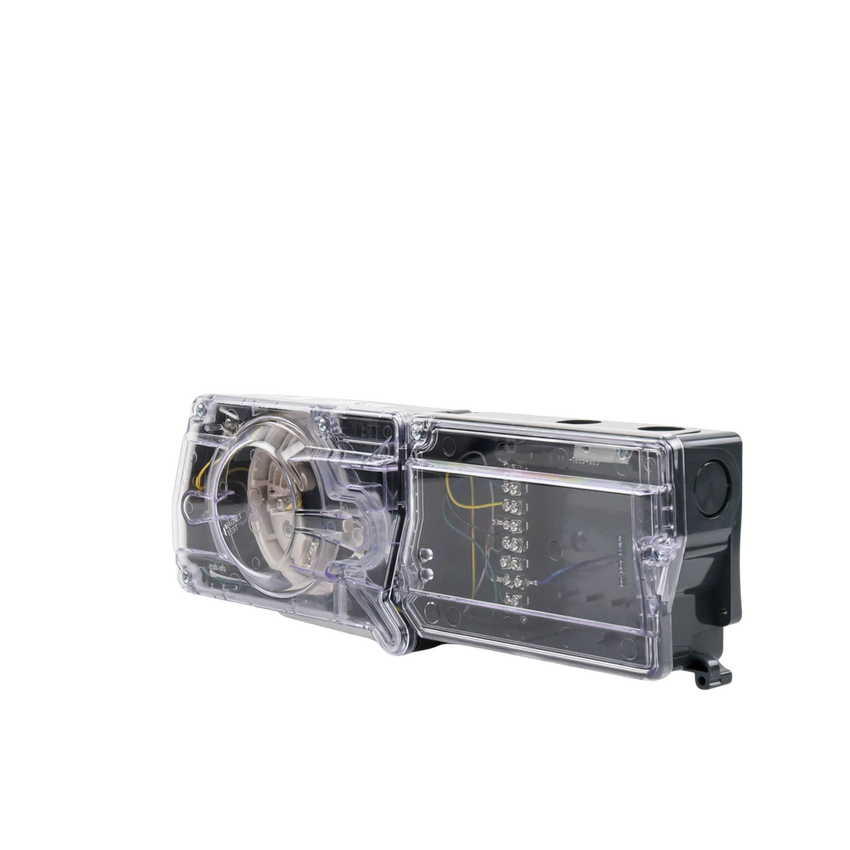 Carcasa para Detección de Humo en Ductos / Compatible con Detectores Direccionables de Humo de las Marcas; Fire-Lite, Notifier, Silent Knight y Farenhyt / Incluye Base para Detector / No Incluye Detector