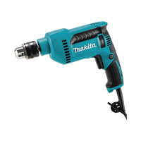 Taladro de 120 Vca con Portabrocas de 1/2", velocidad variable de 0 a 3000 RPM, Potencia 650 W. incluye llave de mandril