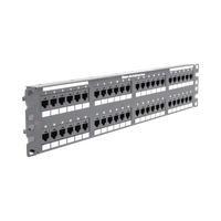 Panel de Parcheo de Impacto (110), Plano, Categoría 6, de 48 Puertos, 2UR