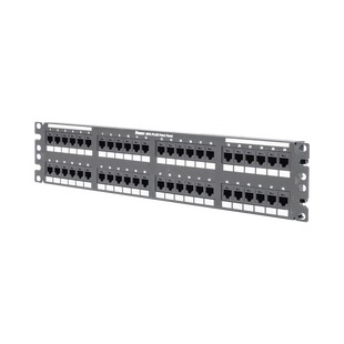 Panel de Parcheo de Impacto (110), Plano, Categoría 6, de 48 Puertos, 2UR