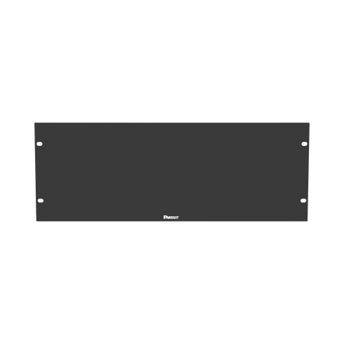 Tapa Ciega Para Rack Estándar de 19in, Plano, de Acero, 4UR, Color Negro