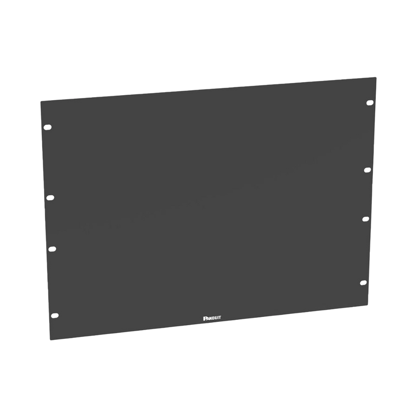 Tapa Ciega Para Rack Estándar de 19in, Plano, de Acero, 8UR, Color Negro