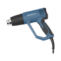 Pistola de Calor de 1600W, con 3 niveles de Temperatura variable, Incluye 2 Boquillas