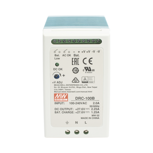 Fuente de poder Riel Din 24V, 100W con Cargador de Bateria