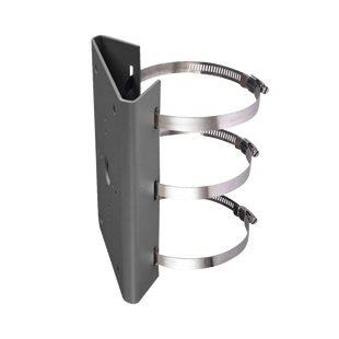 Montaje para Poste Vertical / Diametro de 400 a 600 mm / Acero Galvanizado (SUS304) / Color Plateado