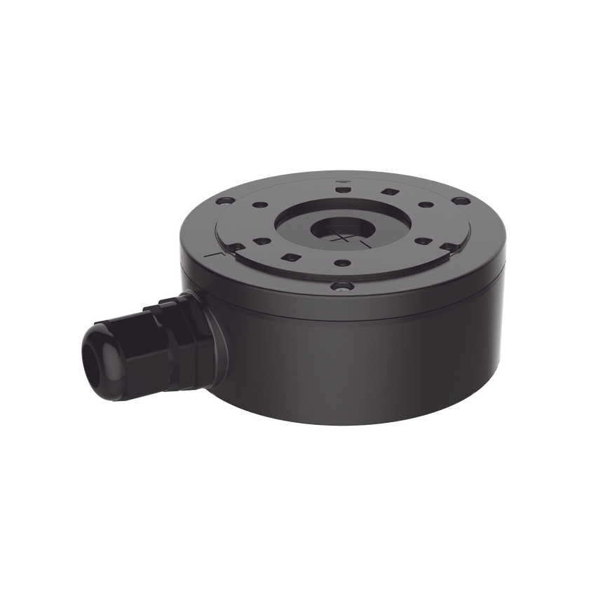 Caja de Conexión de Metal Color Negro / Exterior IP66 / Compatible con DS-2CD1043G2-LIUF/BLACK & DS-2CD2043G2-I(U)(BLACK)