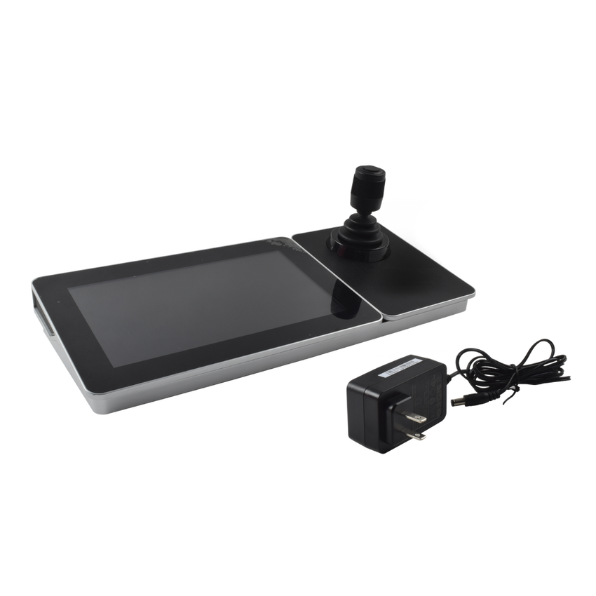 Controlador IP (Joystick) con Pantalla Táctil de 10.1" / S.O. Android ver. 4.4 / Compatible con cámaras IP, Domos IP / PTZ IP / DVRs y NVRs epcom, HiLook y HIKVISION