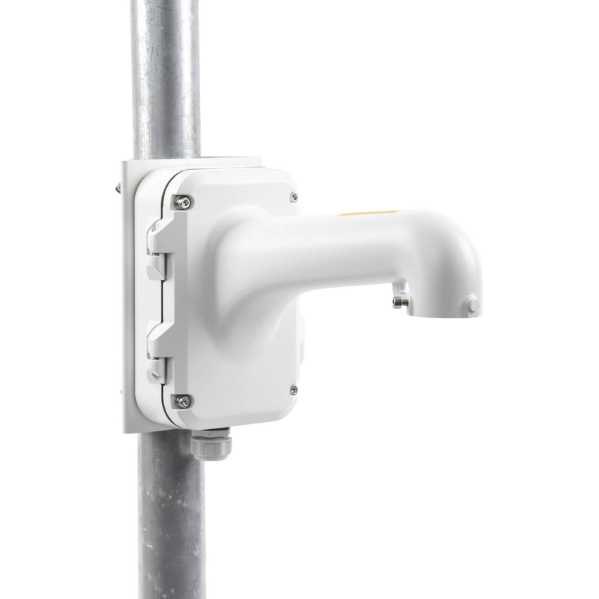 Montaje de Poste para Domos Hikvision / Color Blanco / Uso en Exterior