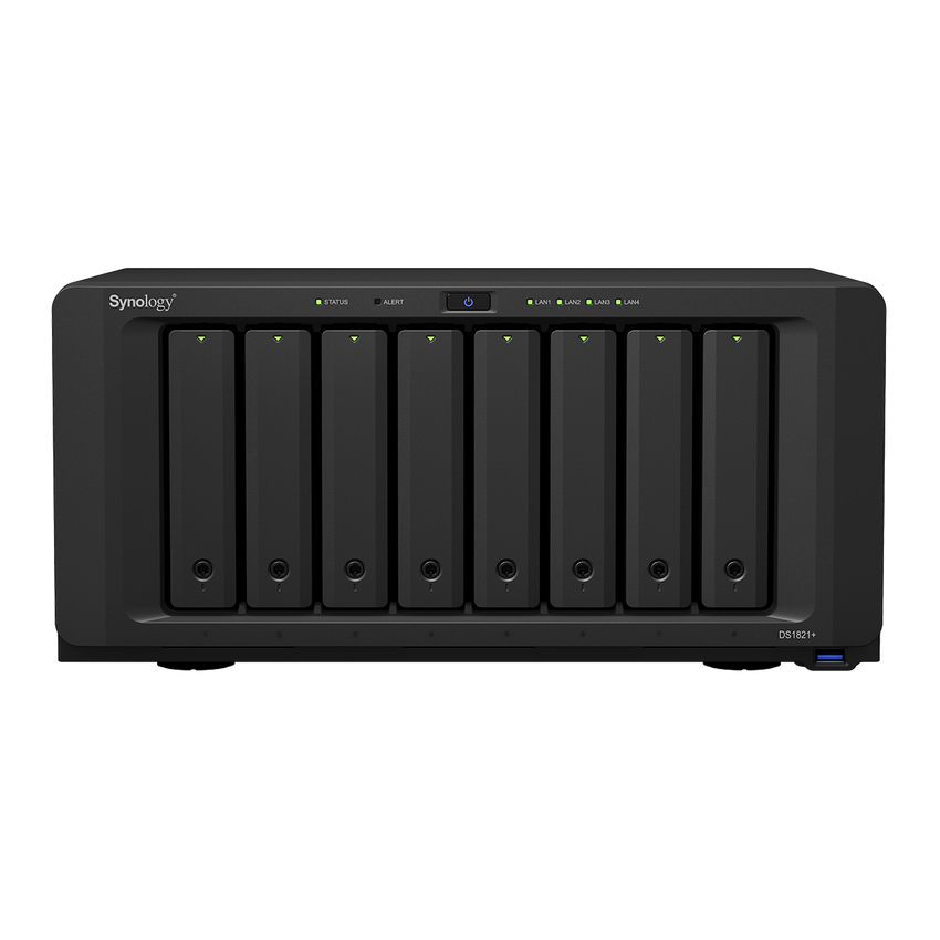 Servidor NAS de 8 Bahías (Expandible a 18 Bahías) / Hasta 324 TB / 4 GB RAM / Servicio Nube Gratis (P2P) / Administración Remota y Respaldo Programado