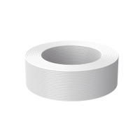Bobina de 100 Metros (328.08 Pies) de Cable Multifilar / CCA / 4 x 22 AWG / Color Blanco / PVC / CCAM / Uso en Interior / Aplicaciones en Alarmas - Automatizaci�n
