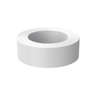 Bobina de 100 Metros (328.08 Pies) de Cable Multifilar / CCA / 4 x 22 AWG / Color Blanco / PVC / CCAM / Uso en Interior / Aplicaciones en Alarmas - Automatizaci�n