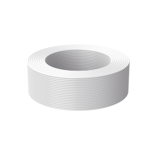 Bobina de 100 Metros (328.08 Pies) de Cable Multifilar / CCA / 4 x 22 AWG / Color Blanco / PVC / CCAM / Uso en Interior / Aplicaciones en Alarmas - Automatizaci�n