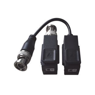 Kit de Transceptor (Balluns) TURBOHD con Boton Push / Hasta 8 MP (4K) / 100% Cobre / Soporta HD-TVI / AHD / CVI / CVBS / Audio por Coaxitron / Datos para Menu de Configurar de Cámaras