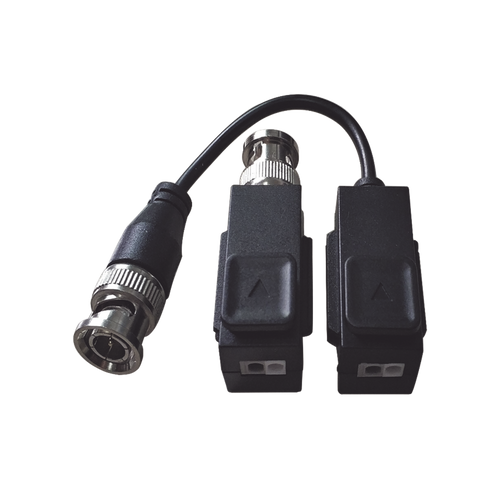 Kit de Transceptor (Balluns) TURBOHD con Boton Push / Hasta 8 MP (4K) / 100% Cobre / Soporta HD-TVI / AHD / CVI / CVBS / Audio por Coaxitron / Datos para Menu de Configurar de Cámaras
