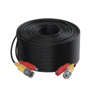 Cable Coaxial Siames (Mini RG59) + Alimentación / 10 Metros de Distancia / CCA / Soporta 1080p (2 Megapixel) hasta 4K (8 Megapixel)  / Uso Interior y Exterior