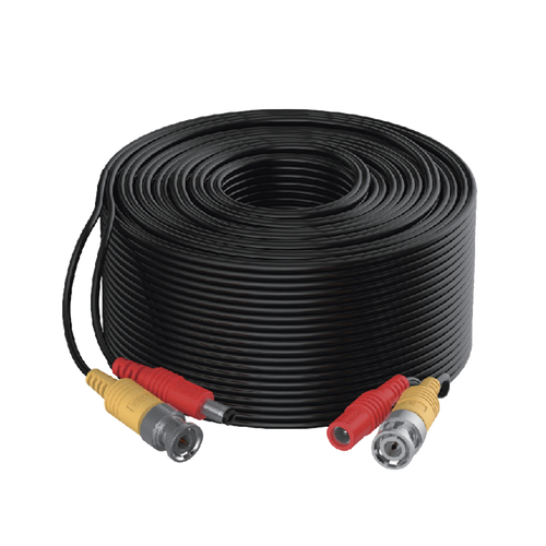 Cable Coaxial Siames (Mini RG59) + Alimentación / 10 Metros (32.81 Pies) de Distancia / CCA / Soporta 1080p (2 Megapixel) hasta 4K (8 Megapixel) / Uso Interior y Exterior