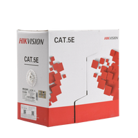 Bobina de Cable UTP 305 Metros (1000 Pies) / Cat5E (24 AWG) / Color Blanco / PVC (CM) / Uso en Interior / 100% Cobre / Aplicaciones de CCTV y Redes de Datos
