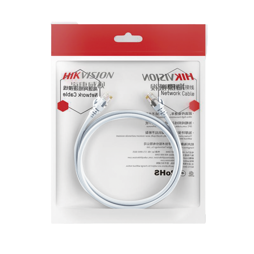 Cable de Parcheo (Patch Cord) / UTP / Cat. 6 (24 AWG ) / 0.50 Metros / Color Blanco/ Ideal para PoE+ / Interior