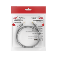 Cable de Parcheo (Patch Cord) / UTP / Cat. 6 (24 AWG) / 10 Metros / Color Gris / Ideal para PoE+ / Interior