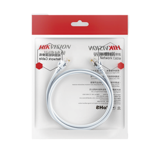Cable de Parcheo (Patch Cord) / UTP / Cat. 6 (24 AWG) / 1 Metro / Color Blanco / Ideal para PoE+ / Interior