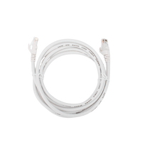 Cable de Parcheo (Patch Cord) / UTP / Cat. 6 (24 AWG) / 2 Metros (6.56 Pies) / Color Blanco/ Ideal para PoE+ / Interior