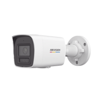 [Dual Light + ColorVu] Bala IP 2 Megapixel / Lente 2.8 mm / 30 mts IR + 30 mts Luz Blanca / Micrófono Integrado / ACUSENSE Lite / Exterior IP67 / WDR 120 dB / PoE / Micro SD / ONVIF