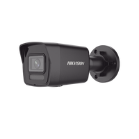 [Dual Light] Bala IP 4 Megapixel / Color Negro /  Lente 2.8 mm / 30 mts IR + 30 mts Luz Blanca / Micrófono Integrado / ACUSENSE Lite / Exterior IP67 / H.265 / PoE  / Micro SD