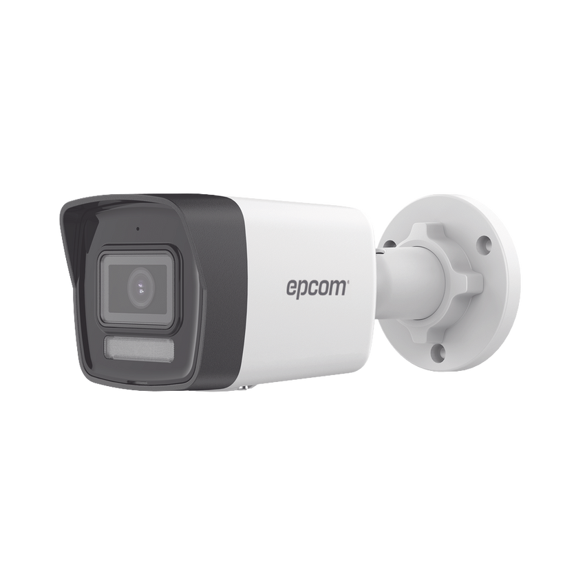 [PROTECCIÓN ACTIVA] Bala IP 4 Megapixel / Lente 2.8 mm / Dual Light (30 mts IR + 20 mts Luz Blanca)  / Audio de Dos Vías /  Luz Intermitente y Alerta de Audio / Micrófono Integrado / ACUSENSE Lite / Exterior IP67 / H.265 / PoE