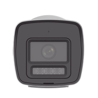 [PROTECCIÓN ACTIVA] Bala IP 4 Megapixel / Lente 2.8 mm / Dual Light (30 mts IR + 20 mts Luz Blanca)  / Audio de Dos Vías /  Luz Intermitente y Alerta de Audio / Micrófono Integrado / ACUSENSE Lite / Exterior IP67 / H.265 / PoE