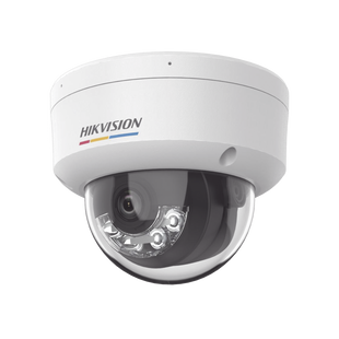 [Dual Light + ColorVu] Domo IP 2 Megapixel / Lente 2.8 mm / 30 mts IR + 30 mts Luz Blanca / Micrófono Integrado / ACUSENSE Lite / Exterior IP67 / IK08 / WDR 120 dB / PoE / Micro SD / ONVIF