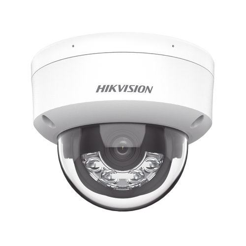 [Dual Light] Domo IP 6 Megapixel / Lente 2.8 mm / 30 mts IR + 30 mts Luz Blanca / Micrófono Integrado / ACUSENSE Lite / Exterior IP67 / H.265 / PoE / ONVIF