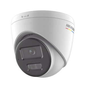 [Dual Light + ColorVu] Turret IP 2 Megapixel / Lente 2.8 mm / 30 mts IR + 30 mts Luz Blanca / Micrófono Integrado / ACUSENSE Lite / Exterior IP67 / WDR 120 dB / PoE / Micro SD / ONVIF