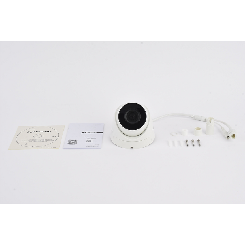 Turret IP 4 Megapixel / Lente 2.8 mm / 30 mts IR / WDR 120 dB / Exterior IP67 / Hik-Connect P2P / H.265+ / PoE / ONVIF