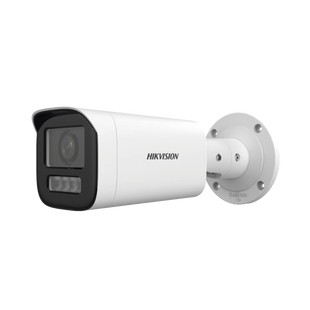 Bala IP 4 Megapíxel / Lente Motorizado 2.8 a 12 mm / Dual Light (50 mts IR + 50 mts Luz Blanca) / ACUSENSE Lite / Microfono Integrado / Exterior IP67 / WDR 120 dB / PoE / ONVIF / Micro SD