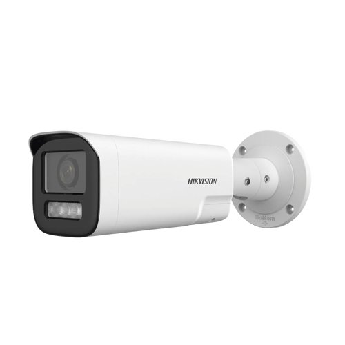 Bala IP 4 Megapíxel / Lente Mot. 2.8 a 12 mm / Dual Light (50 mts IR + 50 mts Luz Blanca) / ACUSENSE Lite / Audio de Dos Vías /  Luz Intermitente y Alerta de Audio / Exterior IP67 / WDR 120 dB / PoE  / Micro SD