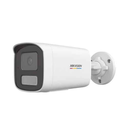 [Dual Light + ColorVu] Bala IP 2 Megapixel / Lente 2.8 mm / 50 mts IR + 50 mts Luz Blanca / Micrófono Integrado / ACUSENSE Lite / Exterior IP67 / WDR 120 dB / PoE / Micro SD / ONVIF