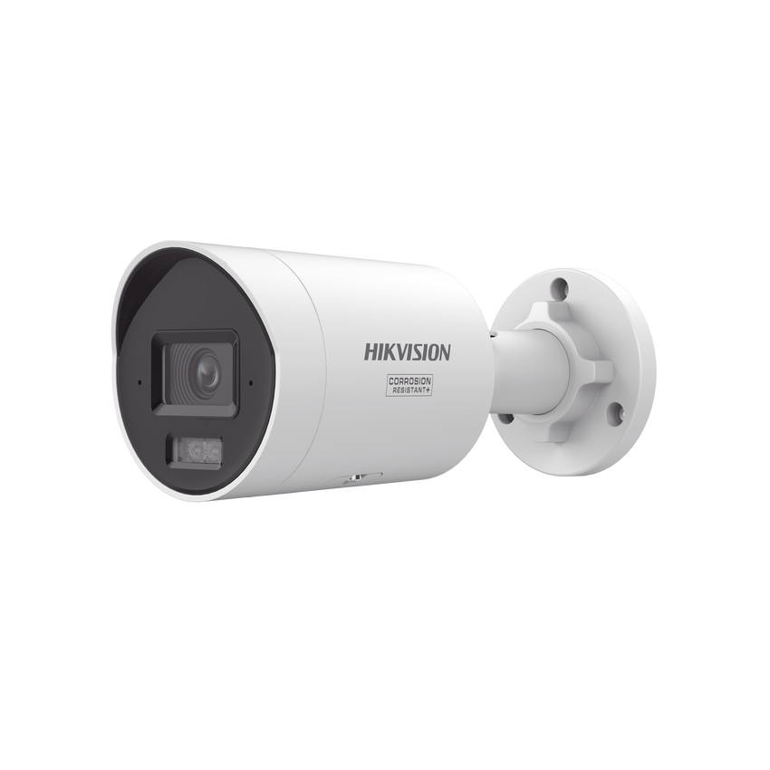[Dual Light + ColorVu 3.0 + HikAI] Bala IP 4 Megapixel / Lente 2.8 mm / 40 mts IR + Luz Blanca / 2 Microfonos Integrados / Exterior IP67 / Estrobo Azul y Rojo /  WDR 130 dB / ACUSENSE 3.0 / Metal / NEMA 4X / ACUSEARCH