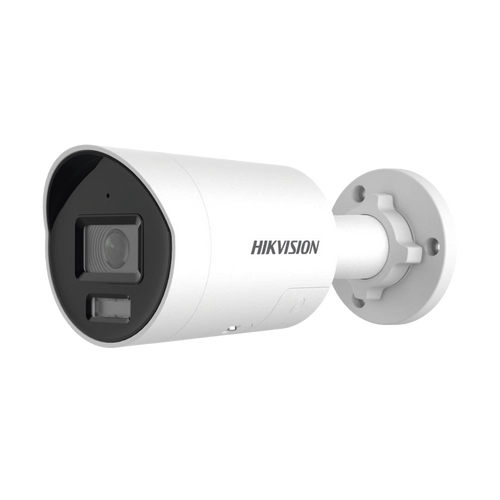 [Dual Light + ColorVu] Bala IP 8 Megapixel (4K) / Lente 2.8 mm / 40 mts IR + 40 mts Luz Blanca / Exterior IP67 / Luz Intermitente y Alerta de Audio / Micrófono Integrado / ACUSENSE (Filtro de Falsas Alarmas) / Metal / ACUSEARCH