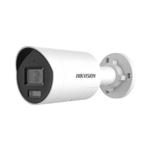 [Dual Light + ColorVu 3.0 + HikAI] Bala IP 8 Megapixel / Lente 2.8 mm / 40 mts IR + Luz Blanca / 2 Microfonos Integrados / Exterior IP67 / Estrobo Azul y Rojo /  WDR 130 dB / ACUSENSE 3.0 / Metal / NEMA 4X / ACUSEARCH