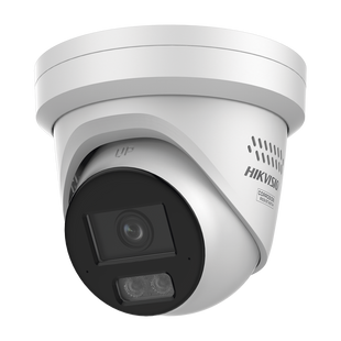 [Dual Light + ColorVu 3.0 + HikAI] Turret IP 8 Megapixel / Lente 2.8 mm / 30 mts IR + Luz Blanca / 2 Microfonos Integrados / Exterior IP67 / Estrobo Azul y Rojo / WDR 130 dB / ACUSENSE 3.0 / Metal / NEMA 4X / ACUSEEK