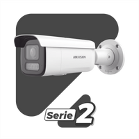 [Dual Light + 2 Micrófonos Integrados] Bala IP 2 Megapixel / Lente Mot. 2.8 a 12 mm / 60 mts Luz Blanca + 60 mts IR / ACUSENSE / Exterior IP67 / IK10 / WDR 120 dB / PoE+ / ONVIF / Alarmas I/O / Micro SD / Metal / ACUSEARCH