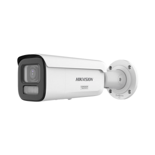 [Dual Light + ColorVu 3.0 + HikAI] Bala IP 8 Megapixel / Lente Mot. 2.8 a 12 mm / 60 mts IR + Luz Blanca / Exterior IP67 / WDR 130 dB / ACUSENSE 3.0 / Metal / NEMA 4X / ACUSEARCH