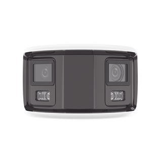 [FlexVu] [PROTECCIÓN ACTIVA] Bala IP Panorámica 8 Megapixel (4K) / 2 Lentes 4 mm (180°) / Imagen a Color 24/7 (ColorVu) / PoE / WDR 130° / IP67 / ACUSENSE / Luz Estroboscópica y Alarma Audible / 40 mts Luz Blanca / Micro SD
