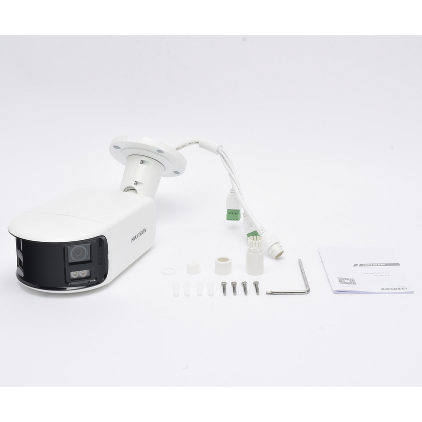 [FlexVu] [PROTECCIÓN ACTIVA] Bala IP Panorámica 8 Megapixel (4K) / 2 Lentes 4 mm (180°) / Imagen a Color 24/7 (ColorVu) / PoE / WDR 130° / IP67 / ACUSENSE / Luz Estroboscópica y Alarma Audible / 40 mts Luz Blanca / Micro SD