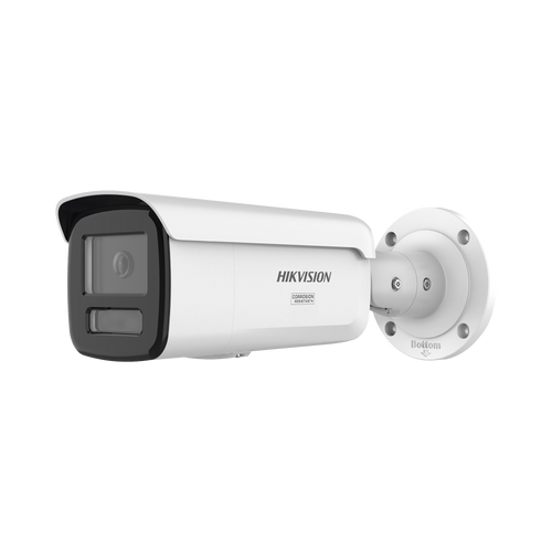 [Dual Light + ColorVu 3.0 + HikAI] Bala IP 8 Megapixel / Lente 4 mm / 60 mts IR + Luz Blanca / Exterior IP67 / Estrobo Azul y Rojo / WDR 130 dB / ACUSENSE 3.0 / Metal / NEMA 4X / ACUSEARCH