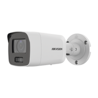 Bala IP 8 Megapixel (4K) / Imagen a Color 24/7 / Lente 2.8 mm / Luz Blanca 40 mts / Exterior IP67 / WDR 130 dB / Entrada y Salida de Audio y Alarma / Captura Facial / ONVIF / Micro SD / Micrófono Integrado